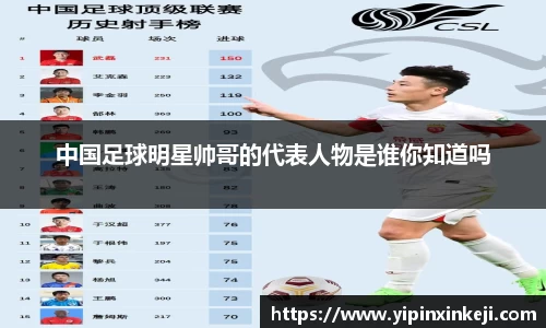 中国足球明星帅哥的代表人物是谁你知道吗